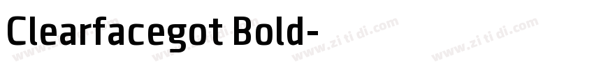 Clearfacegot Bold字体转换